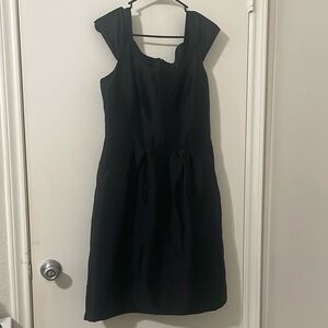 Banana Republic Black Dress with Flutter Cap Sleeves Size 10